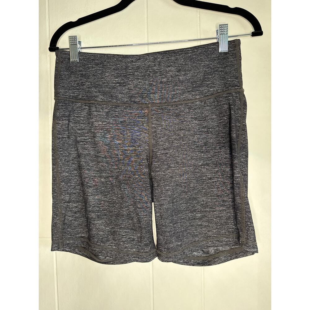 Athleta biker shorts marled gray medium